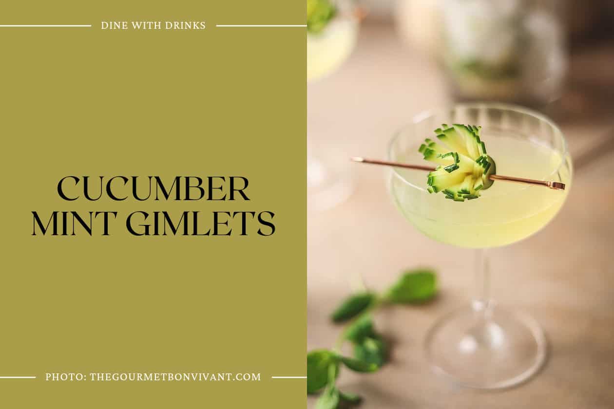 Cucumber Mint Gimlets