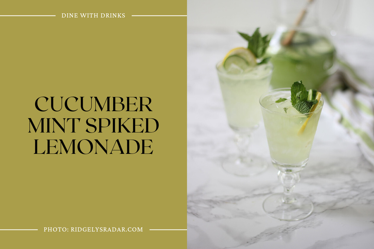 Cucumber Mint Spiked Lemonade