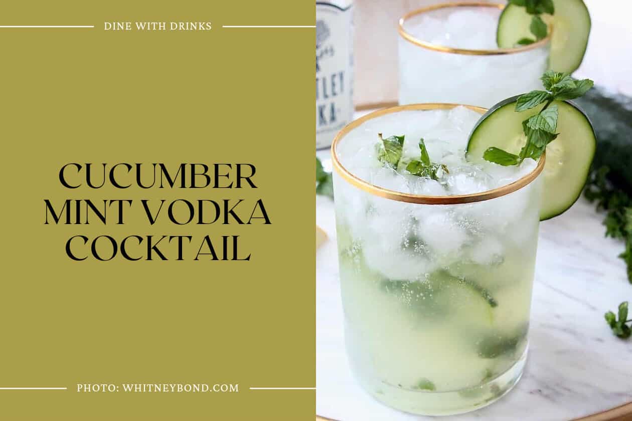 Cucumber Mint Vodka Cocktail