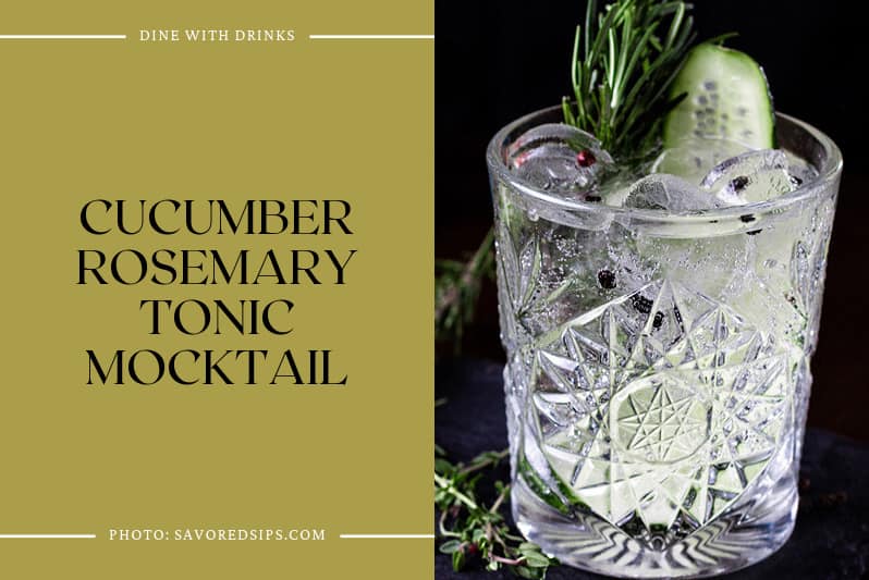 Cucumber Rosemary Tonic Mocktail
