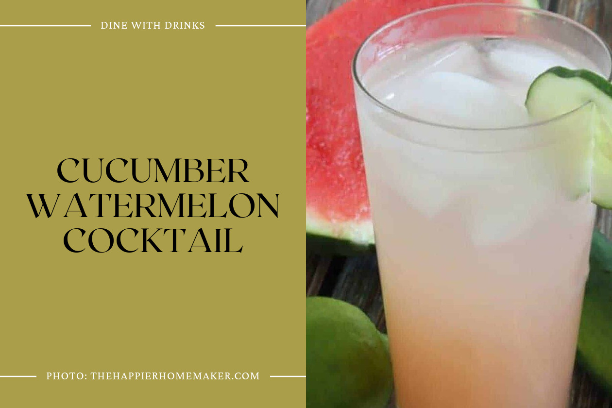 Cucumber Watermelon Cocktail