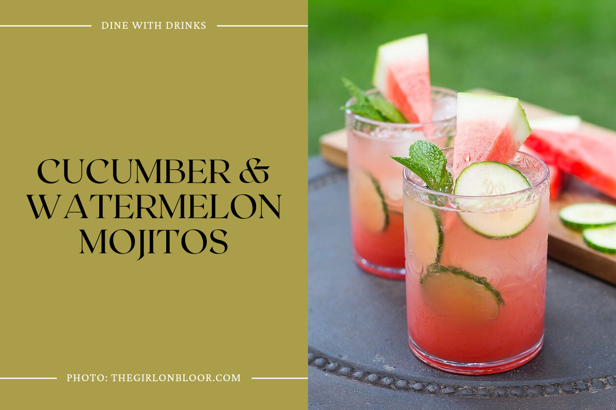 Cucumber & Watermelon Mojitos