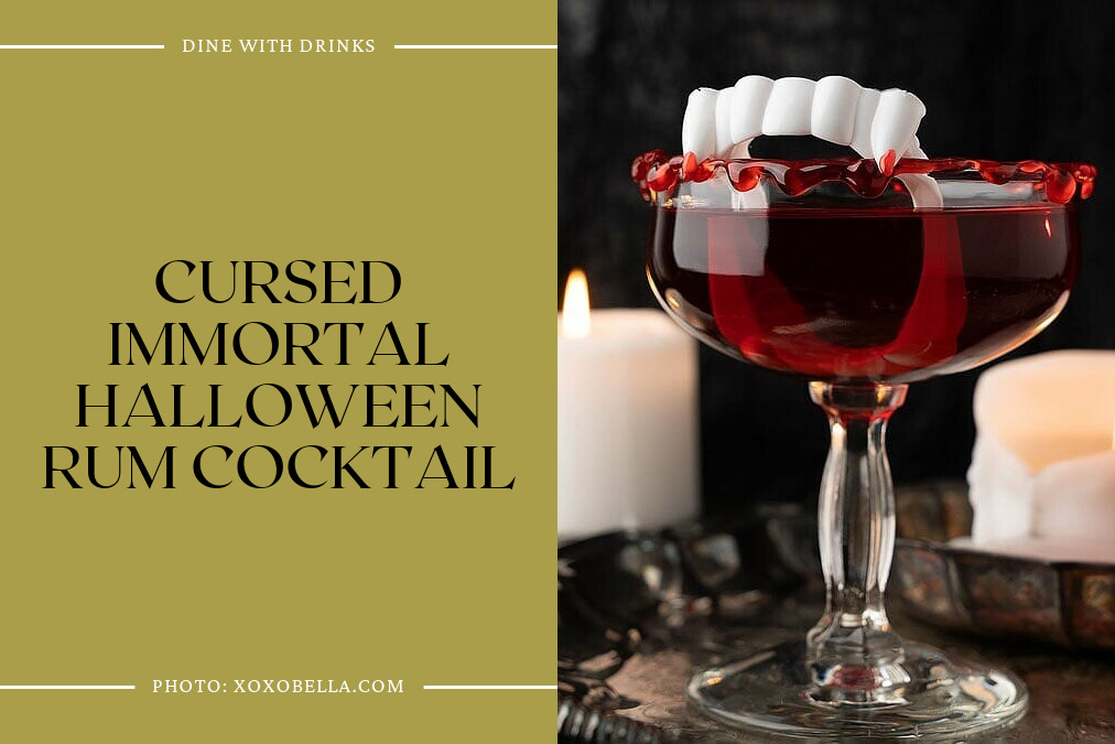 Cursed Immortal Halloween Rum Cocktail