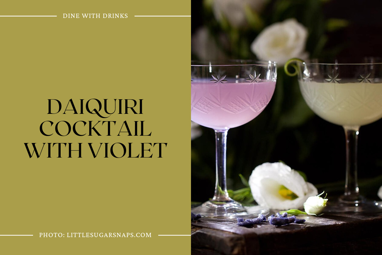 Daiquiri Cocktail With Violet