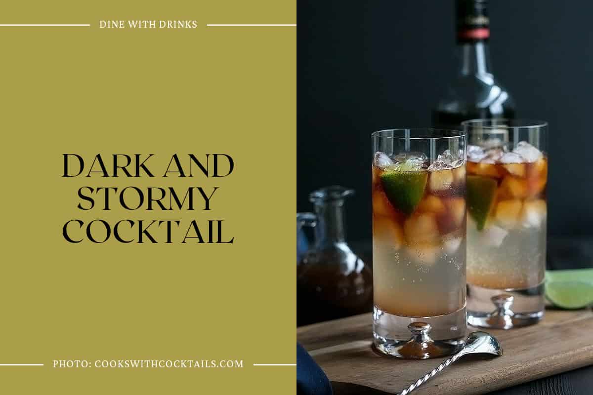 Dark And Stormy Cocktail