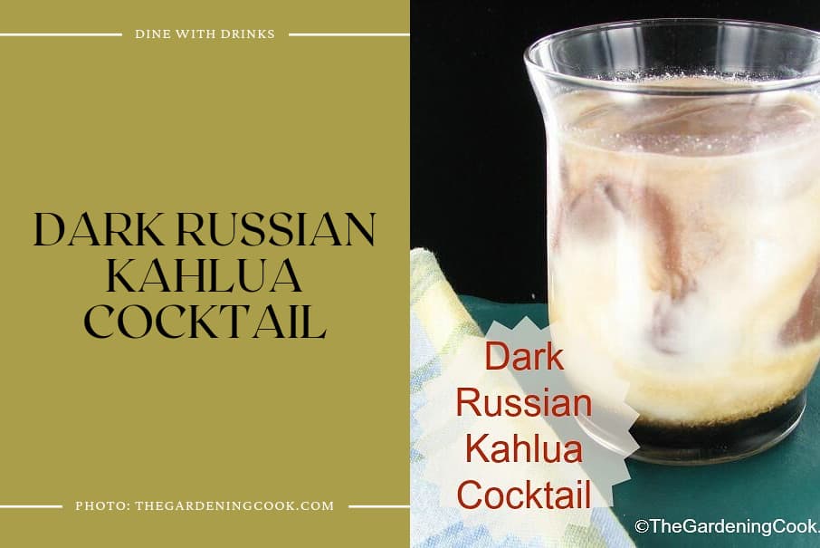 Dark Russian Kahlua Cocktail