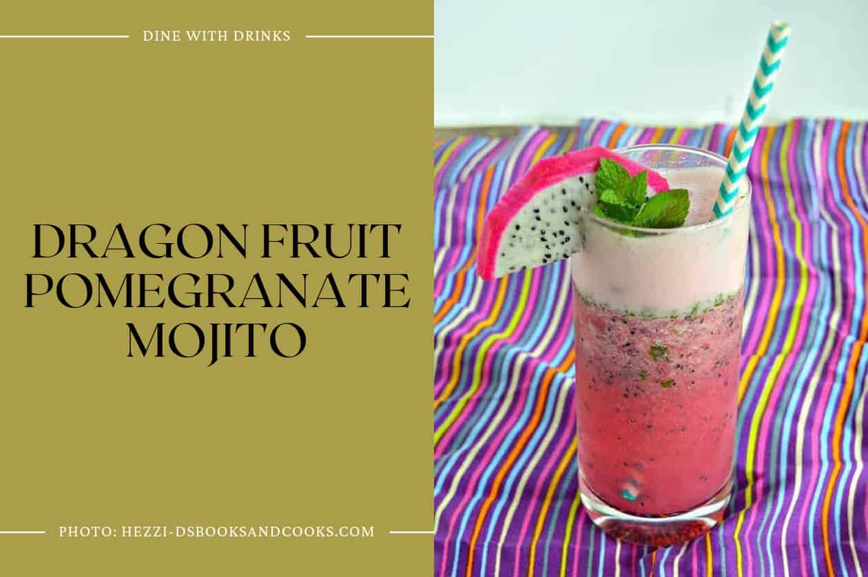 Dragon Fruit Pomegranate Mojito