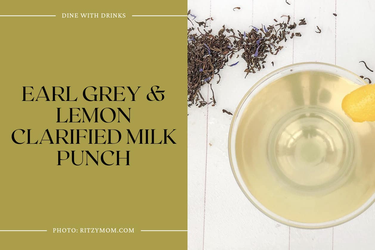 Earl Grey & Lemon Clarified Milk Punch