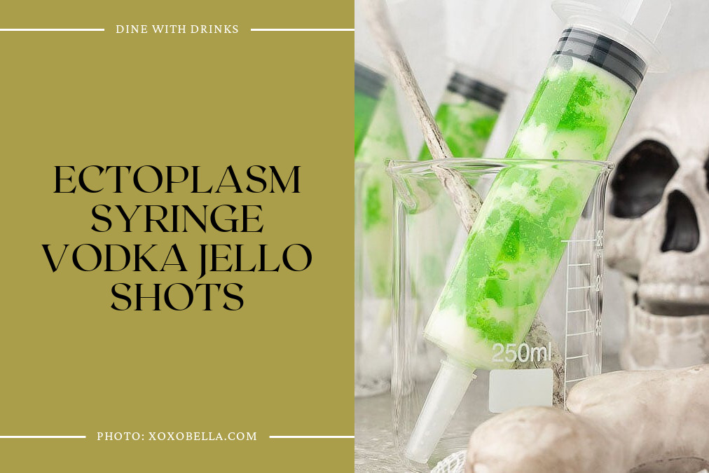 Ectoplasm Syringe Vodka Jello Shots