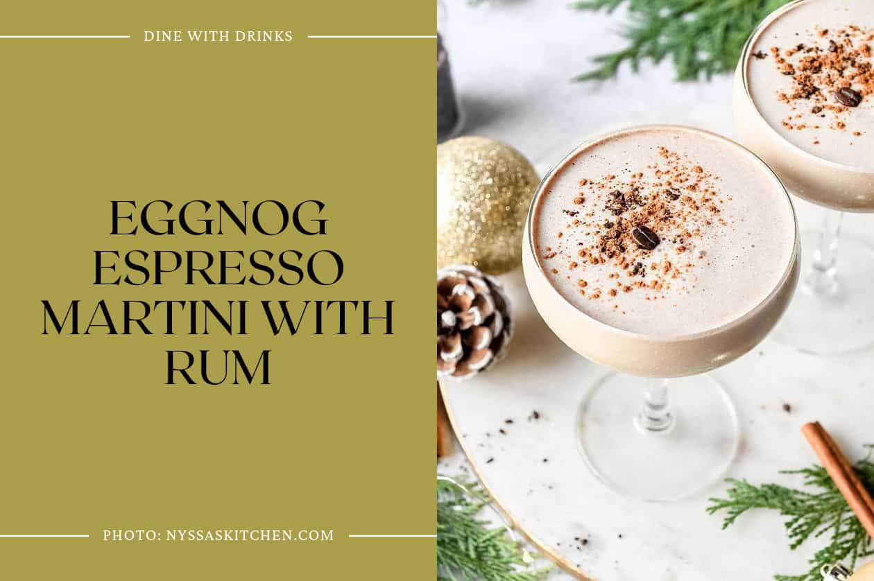 Eggnog Espresso Martini With Rum
