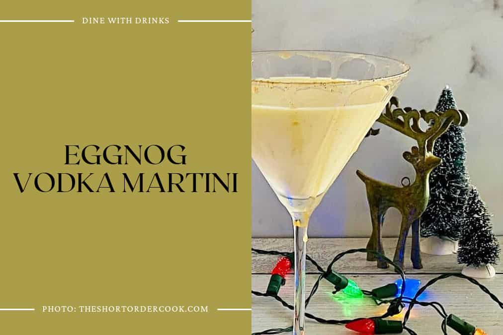 Eggnog Vodka Martini