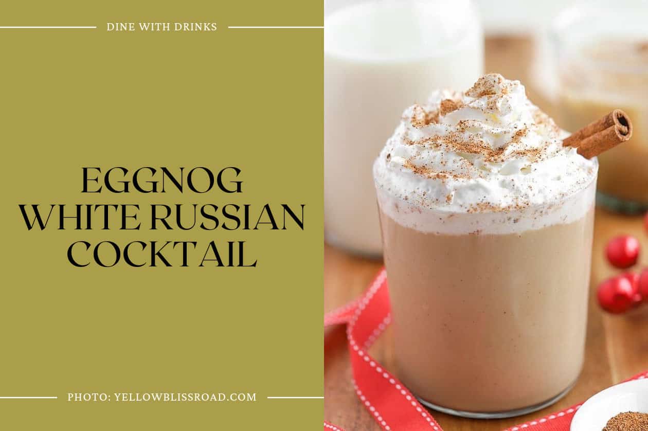 Eggnog White Russian Cocktail