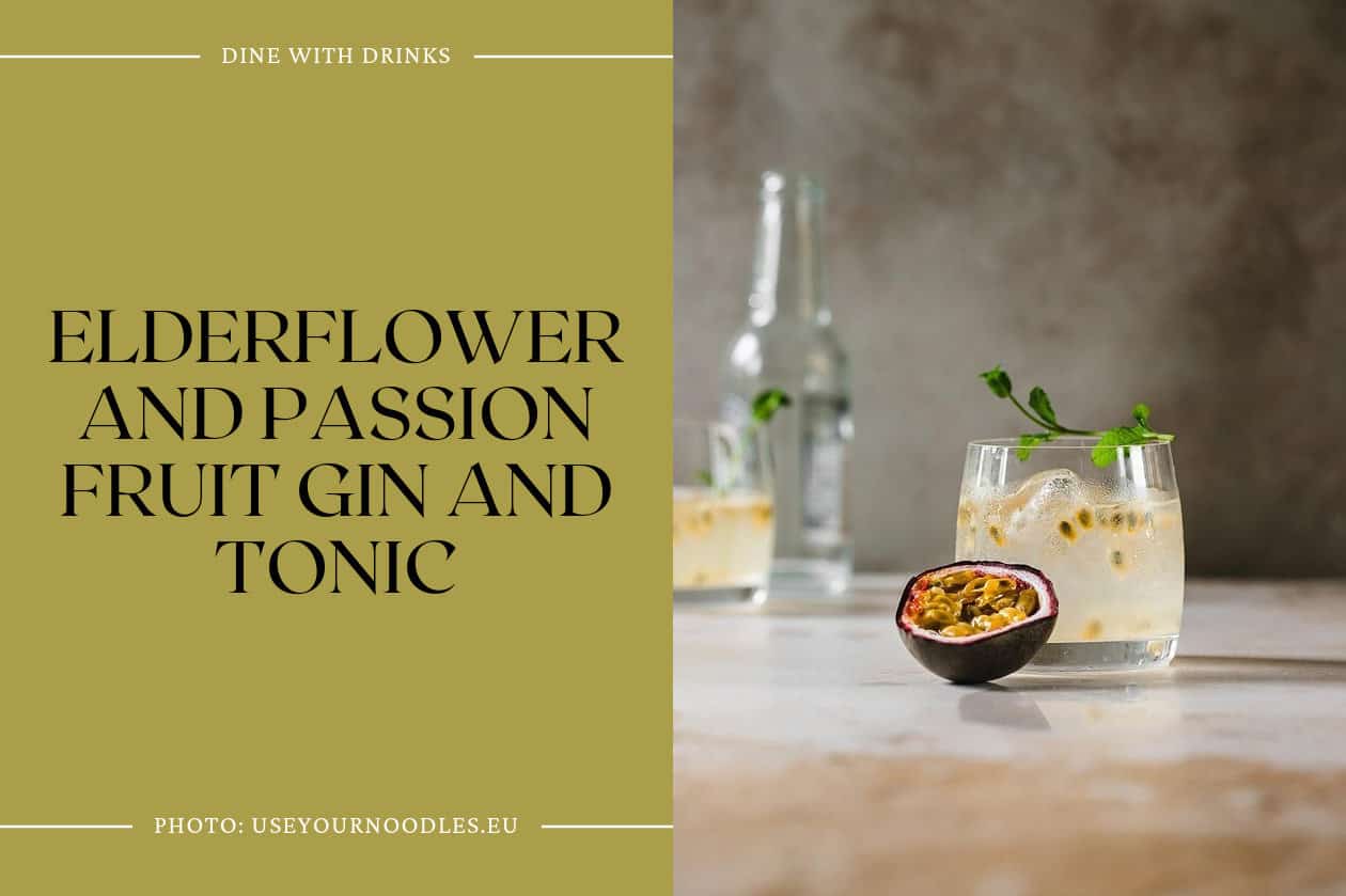 Elderflower And Passion Fruit Gin And Tonic