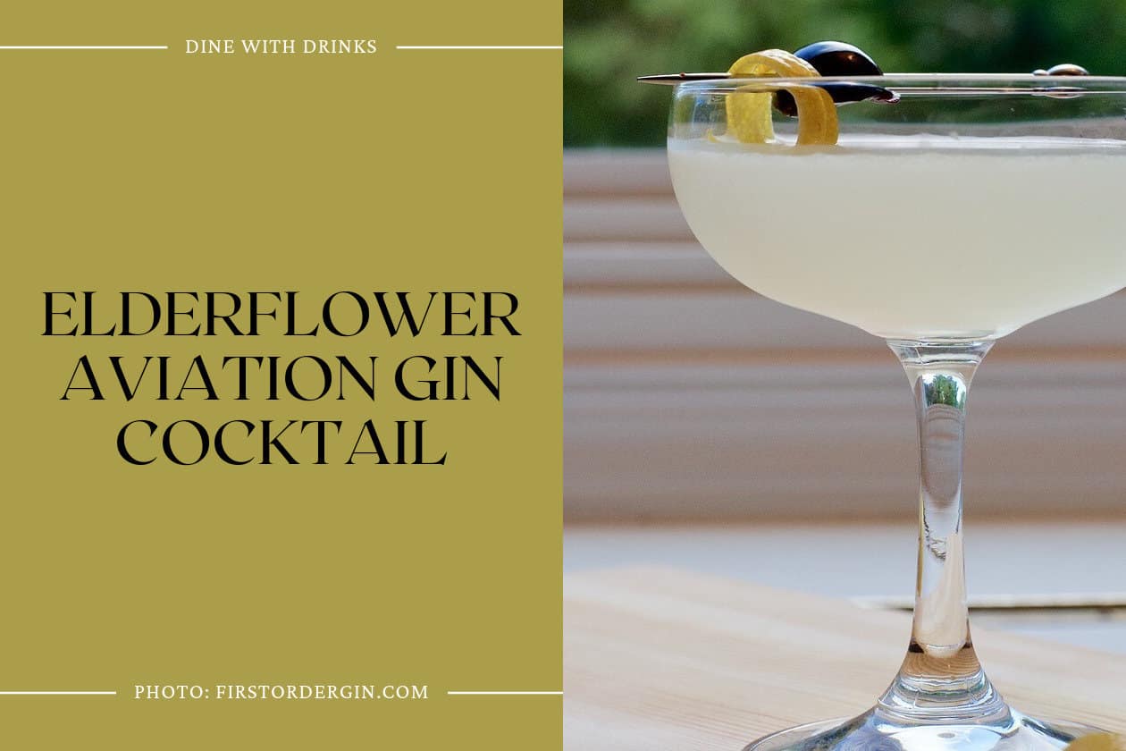Elderflower Aviation Gin Cocktail