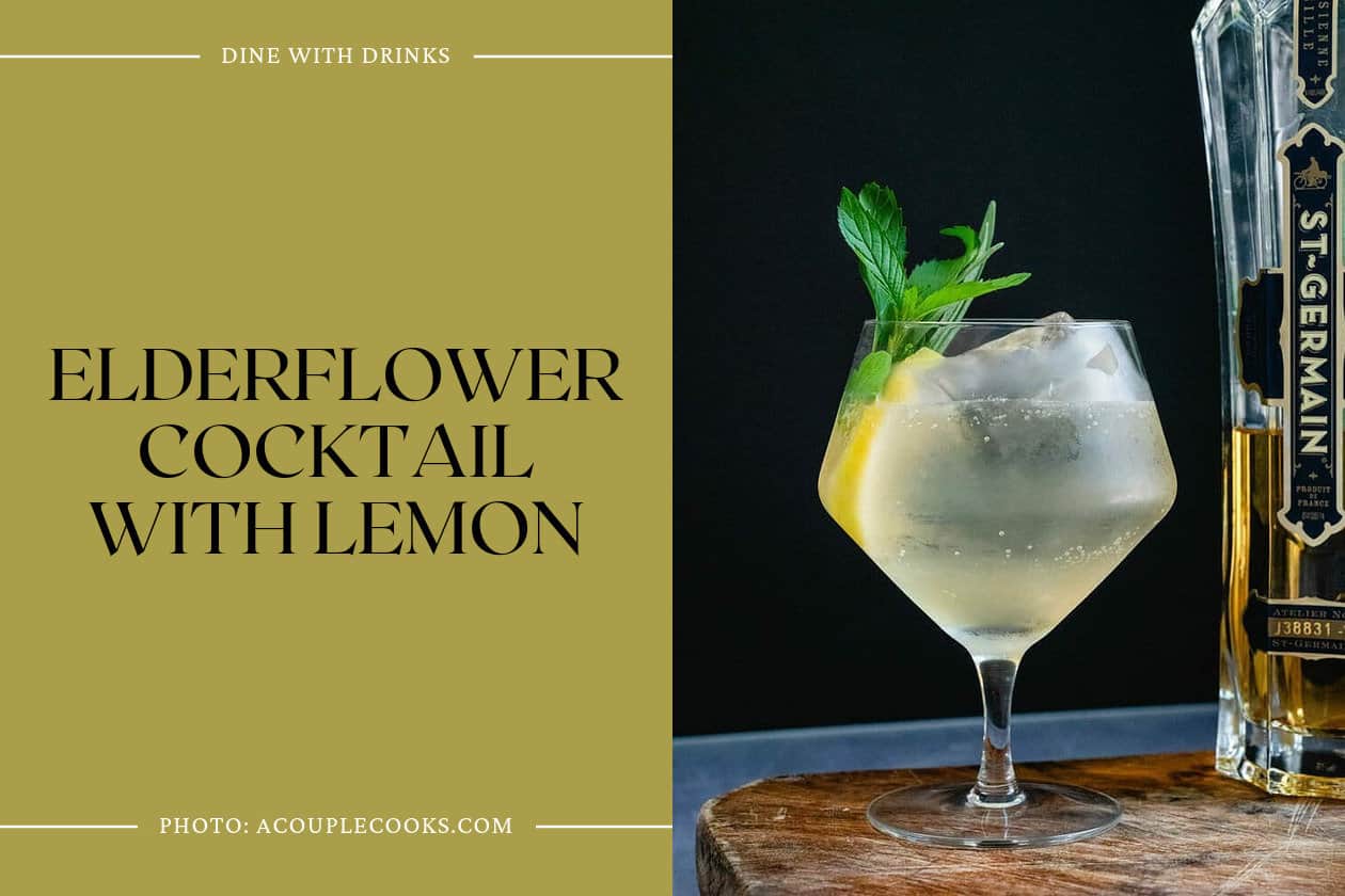 Elderflower Cocktail With Lemon