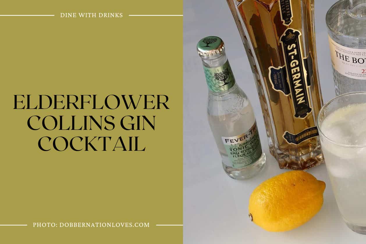 Elderflower Collins Gin Cocktail