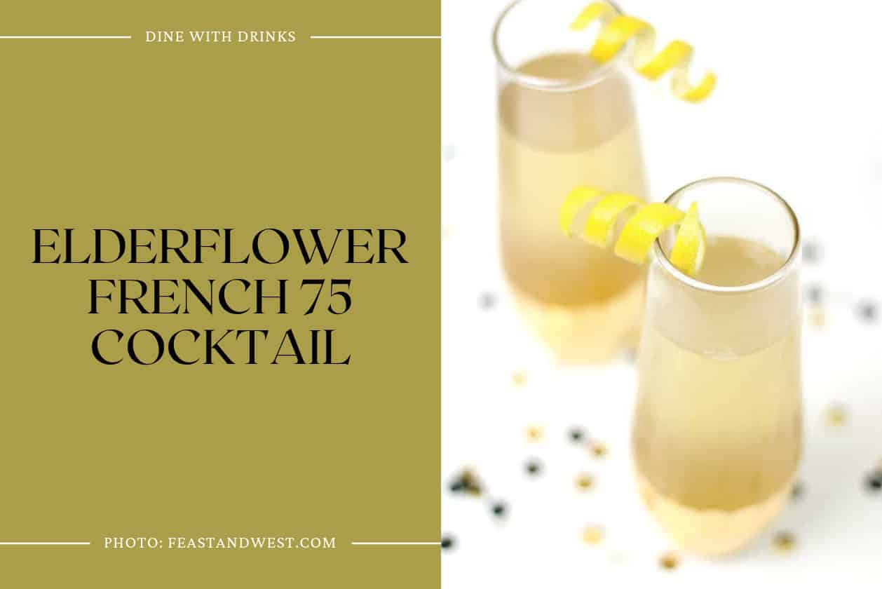 Elderflower French 75 Cocktail