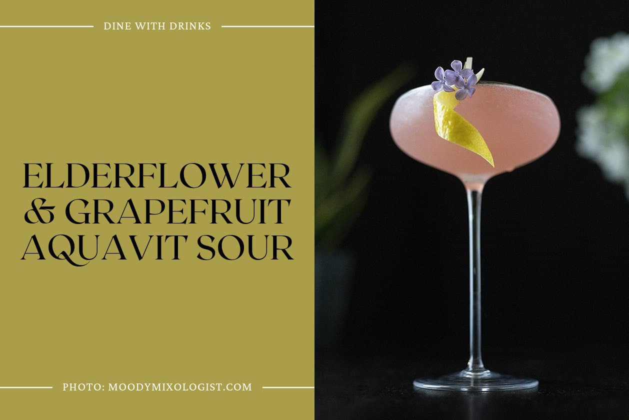 Elderflower & Grapefruit Aquavit Sour