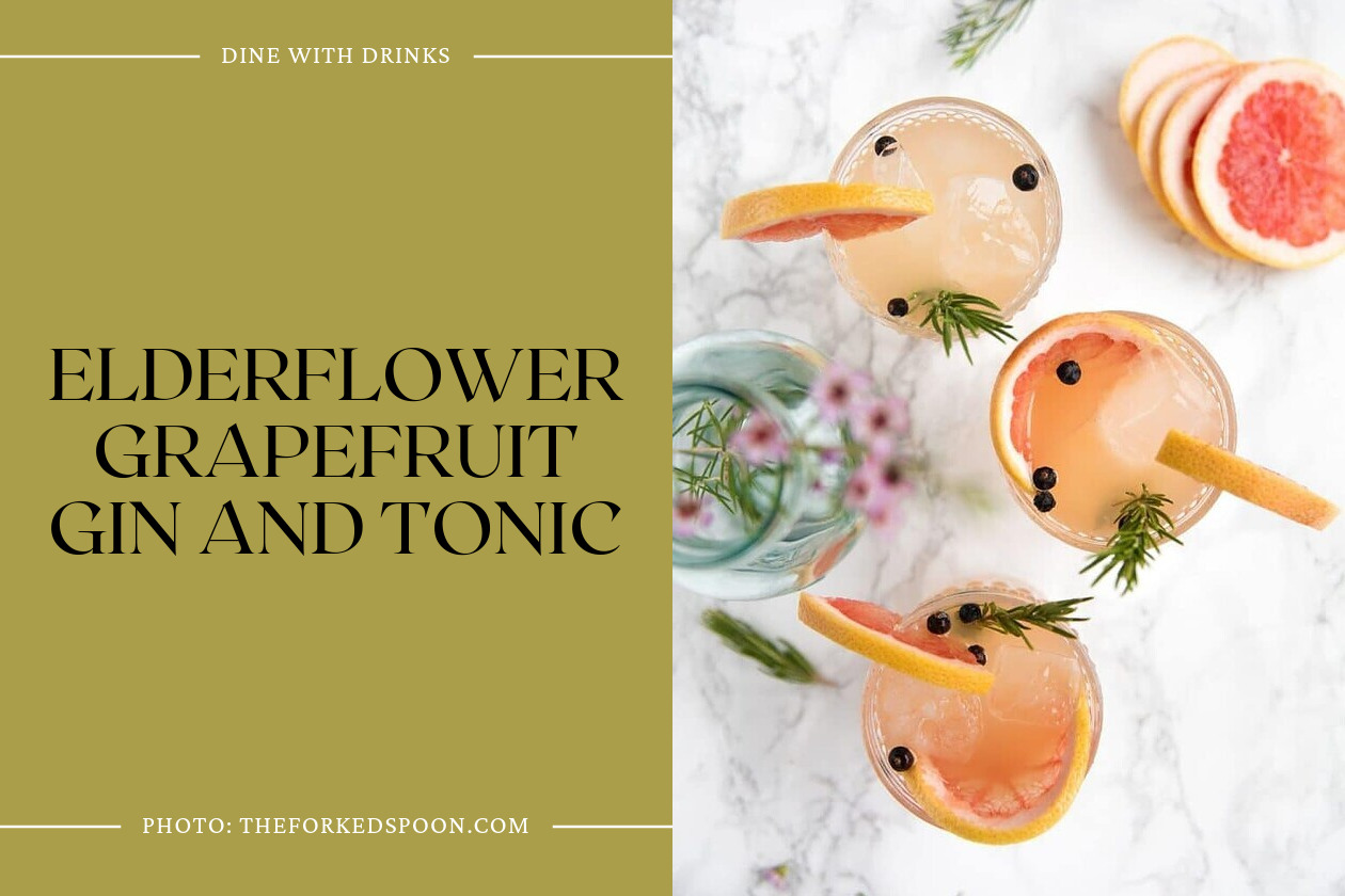 Elderflower Grapefruit Gin And Tonic