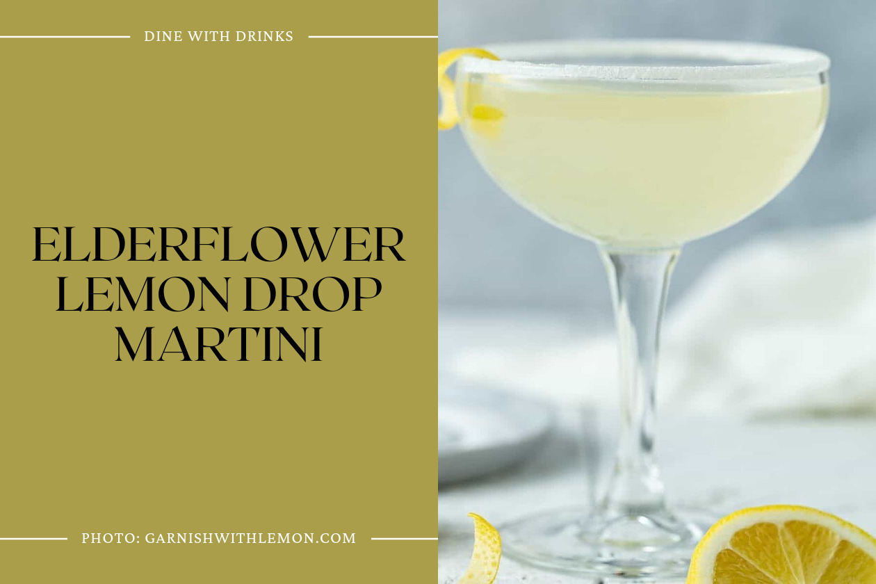 Elderflower Lemon Drop Martini