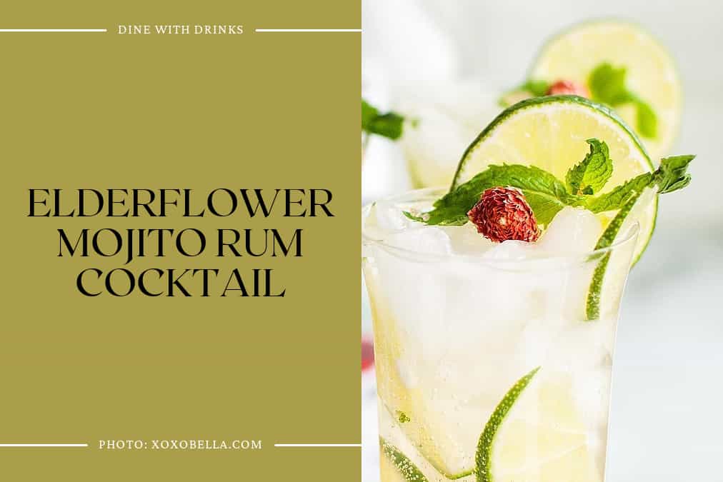 Elderflower Mojito Rum Cocktail