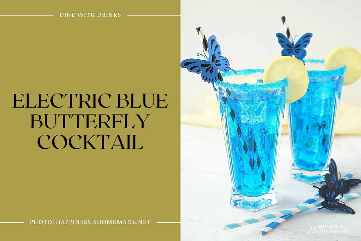 Electric Blue Butterfly Cocktail