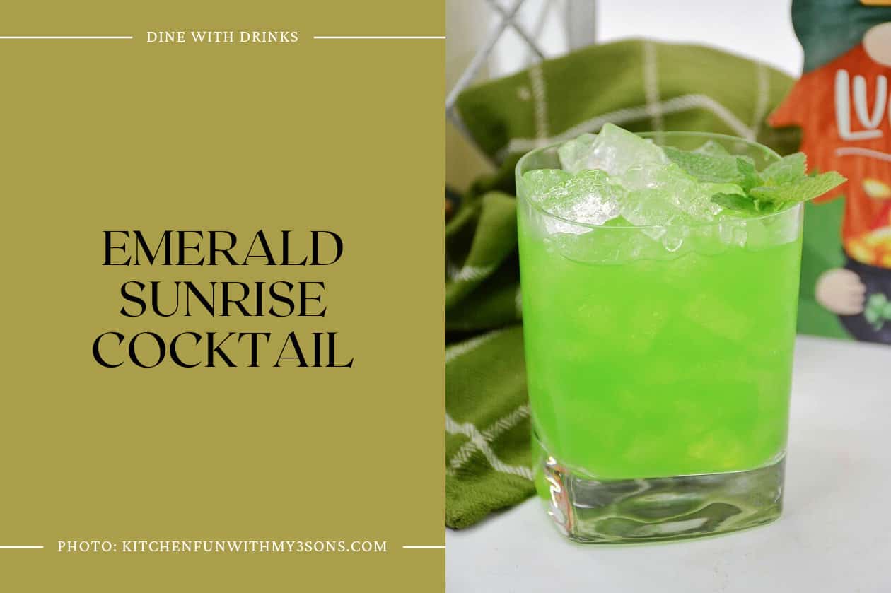 Emerald Sunrise Cocktail