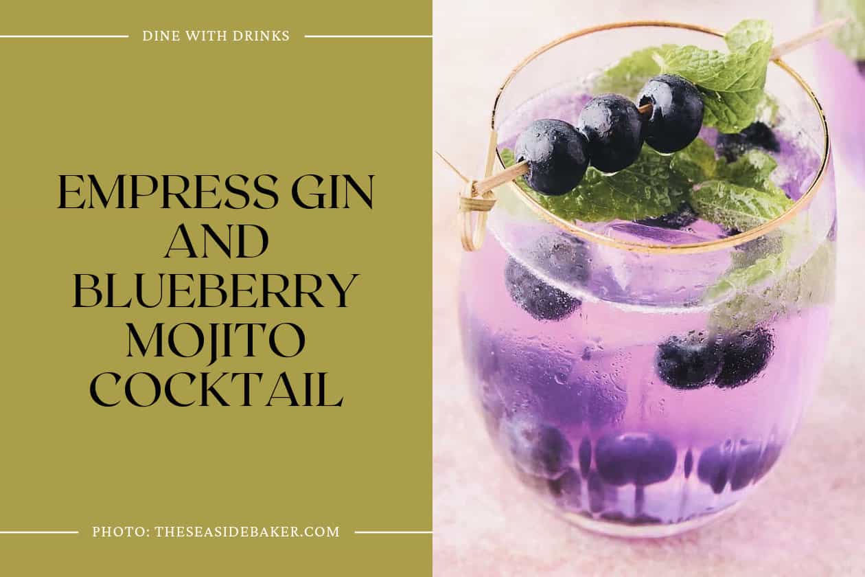 Empress Gin And Blueberry Mojito Cocktail