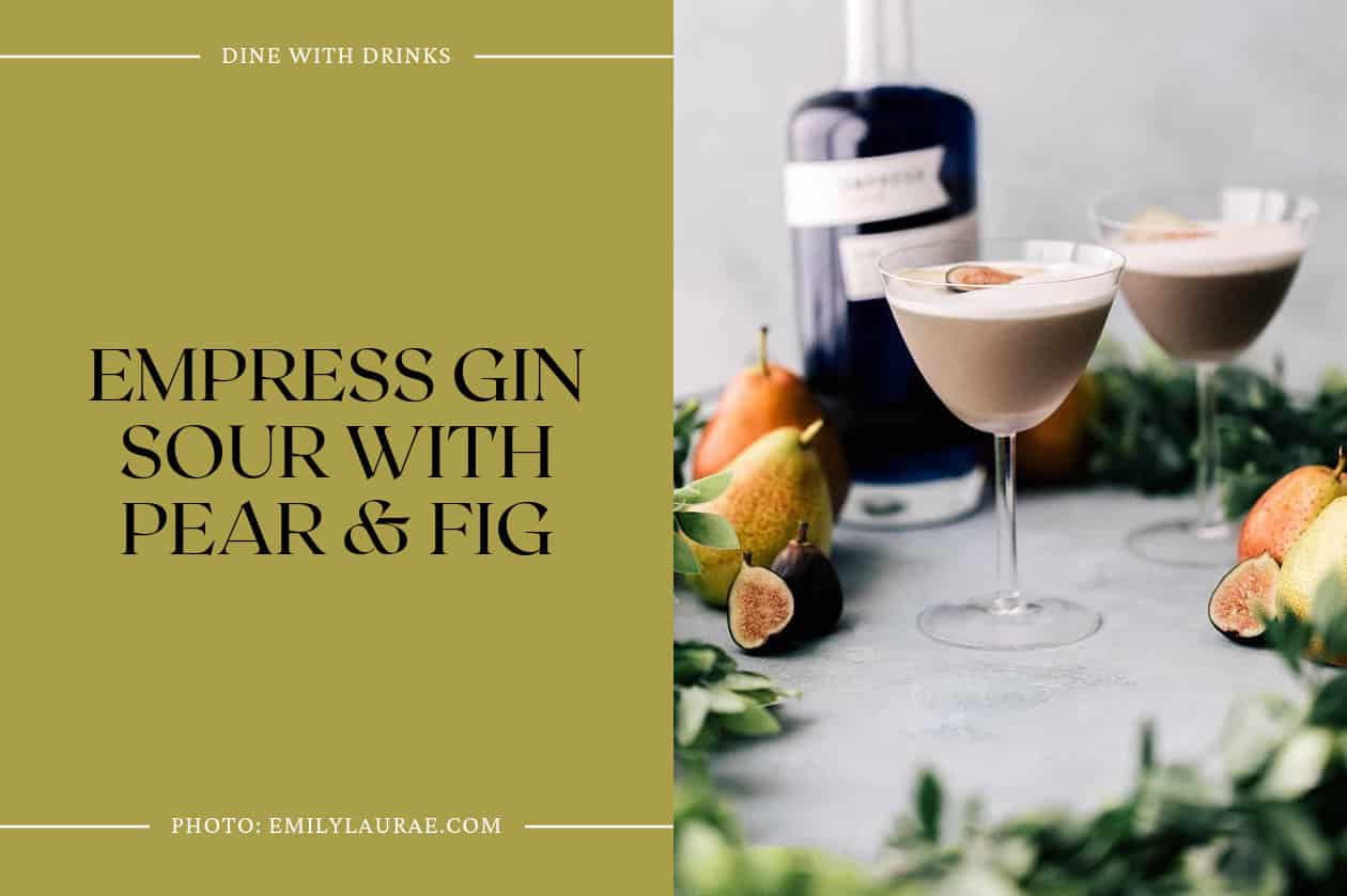 Empress Gin Sour With Pear & Fig