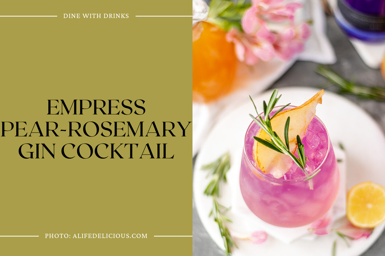 Empress Pear-Rosemary Gin Cocktail