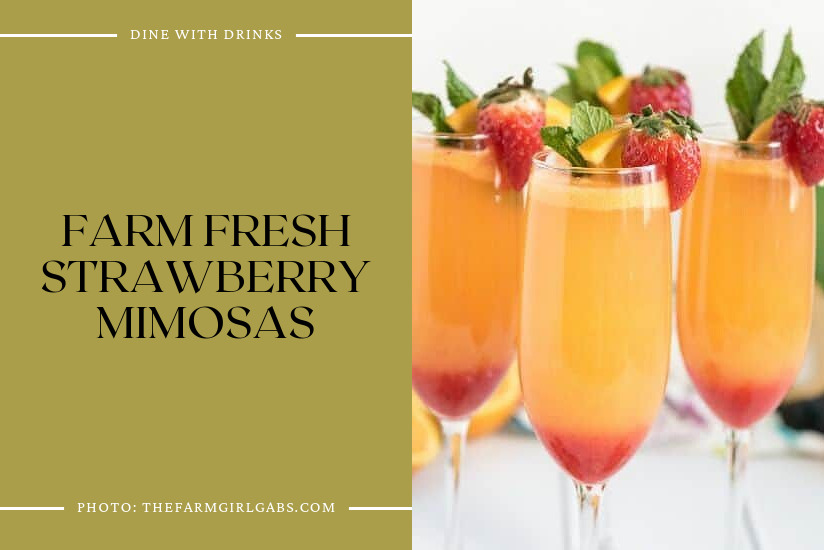Farm Fresh Strawberry Mimosas