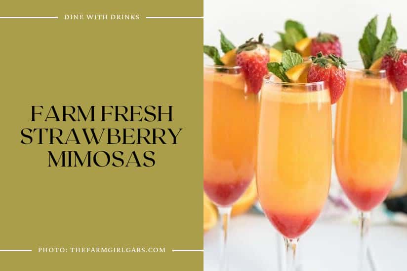 Farm Fresh Strawberry Mimosas