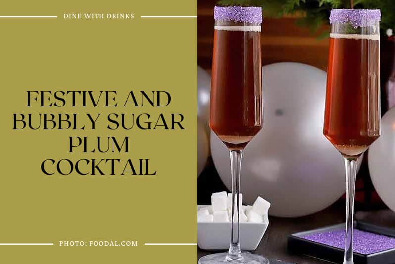 Festive And Bubbly Sugar Plum Cocktail