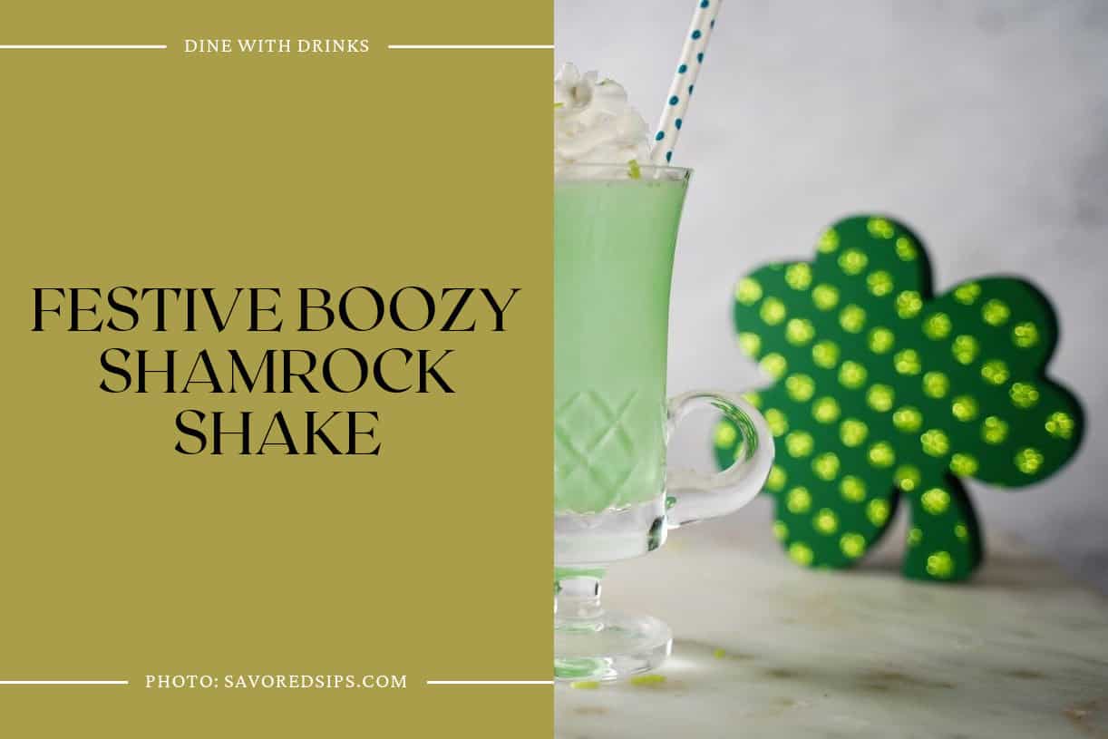 Festive Boozy Shamrock Shake