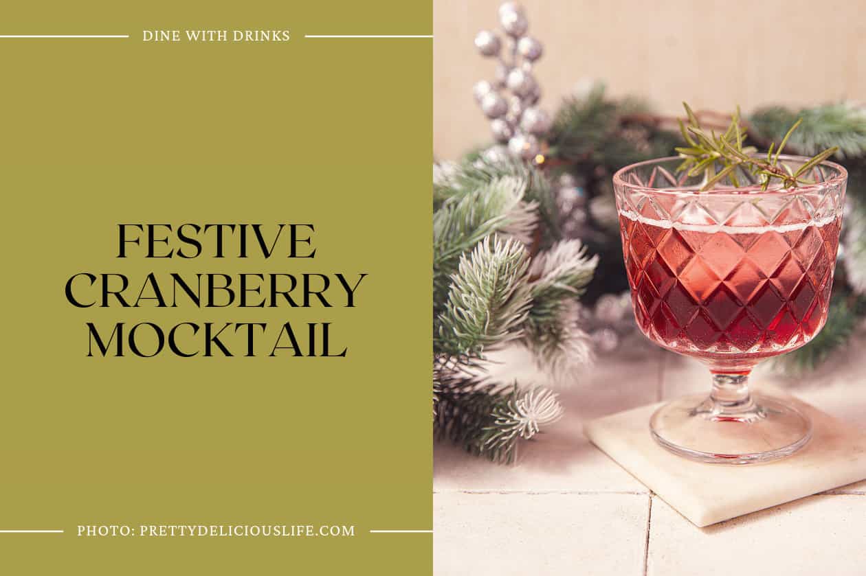 Festive Cranberry Mocktail