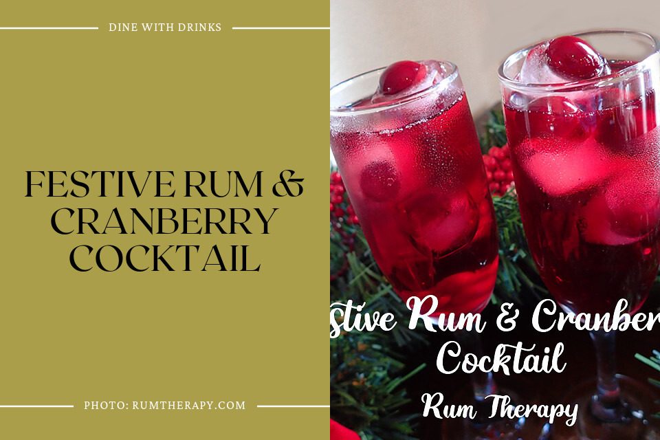 Festive Rum & Cranberry Cocktail