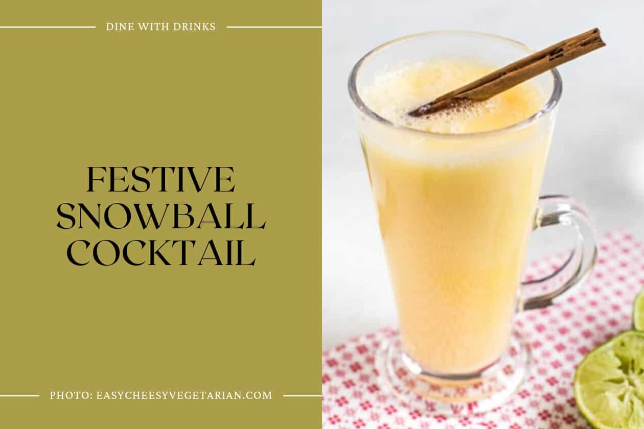 Festive Snowball Cocktail