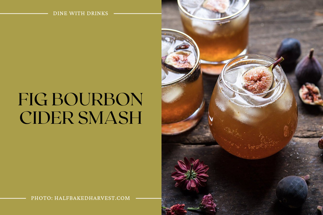 Fig Bourbon Cider Smash