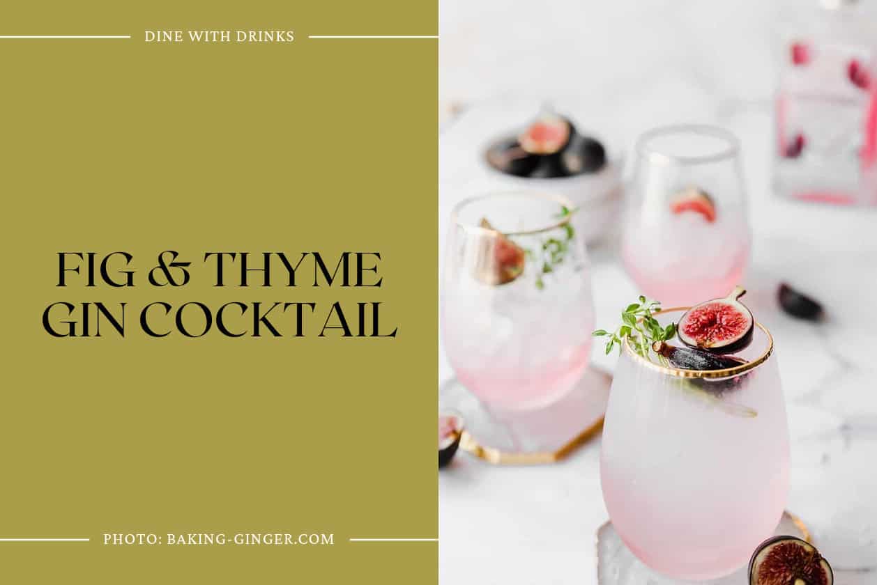 Fig & Thyme Gin Cocktail