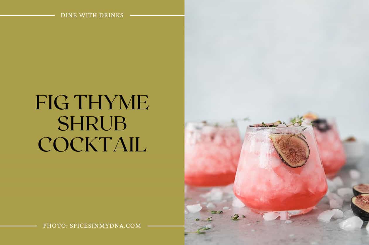 Fig Thyme Shrub Cocktail