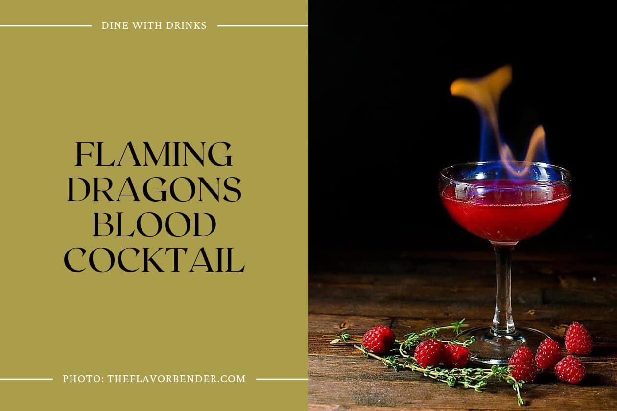 Flaming Dragons Blood Cocktail