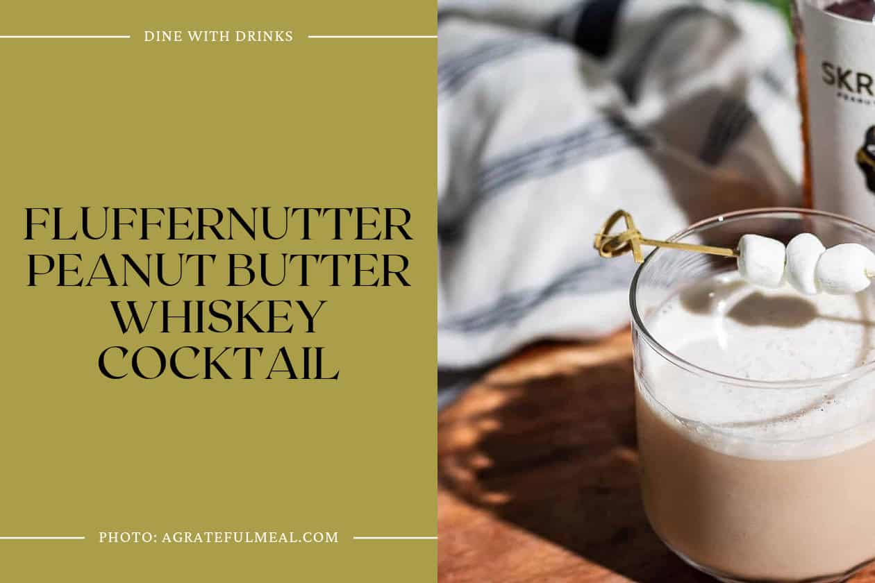 Fluffernutter Peanut Butter Whiskey Cocktail