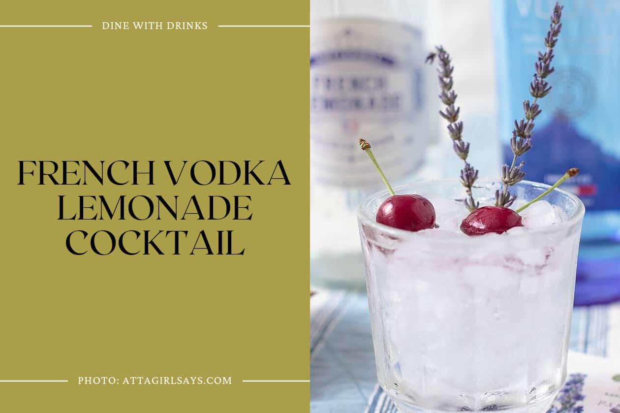 French Vodka Lemonade Cocktail