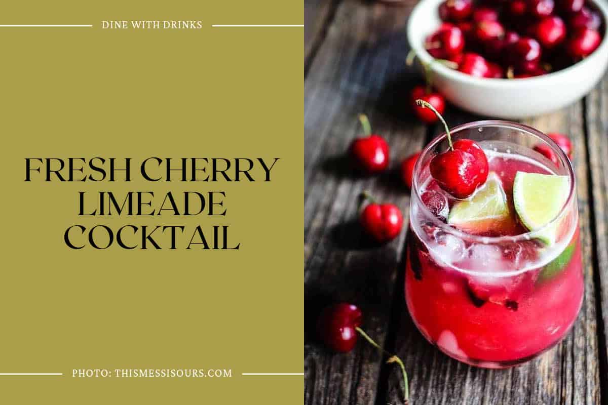 Fresh Cherry Limeade Cocktail