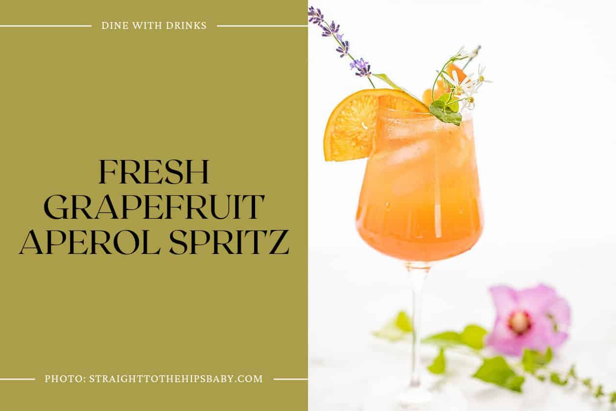 Fresh Grapefruit Aperol Spritz
