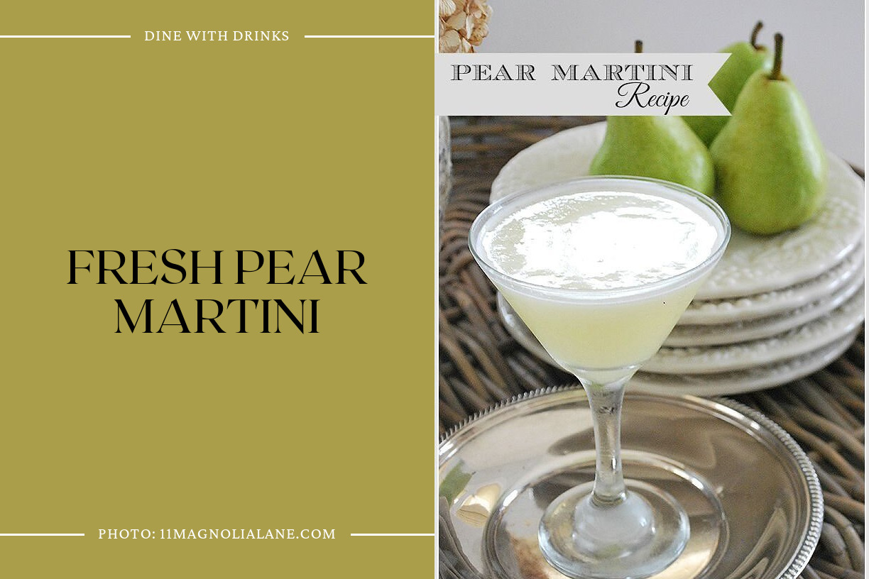 Fresh Pear Martini