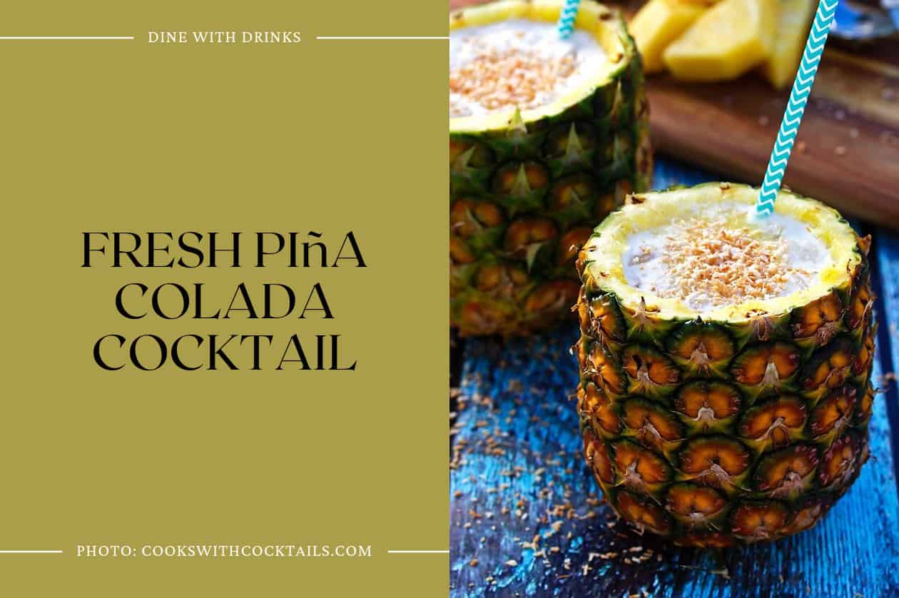Fresh Piña Colada Cocktail
