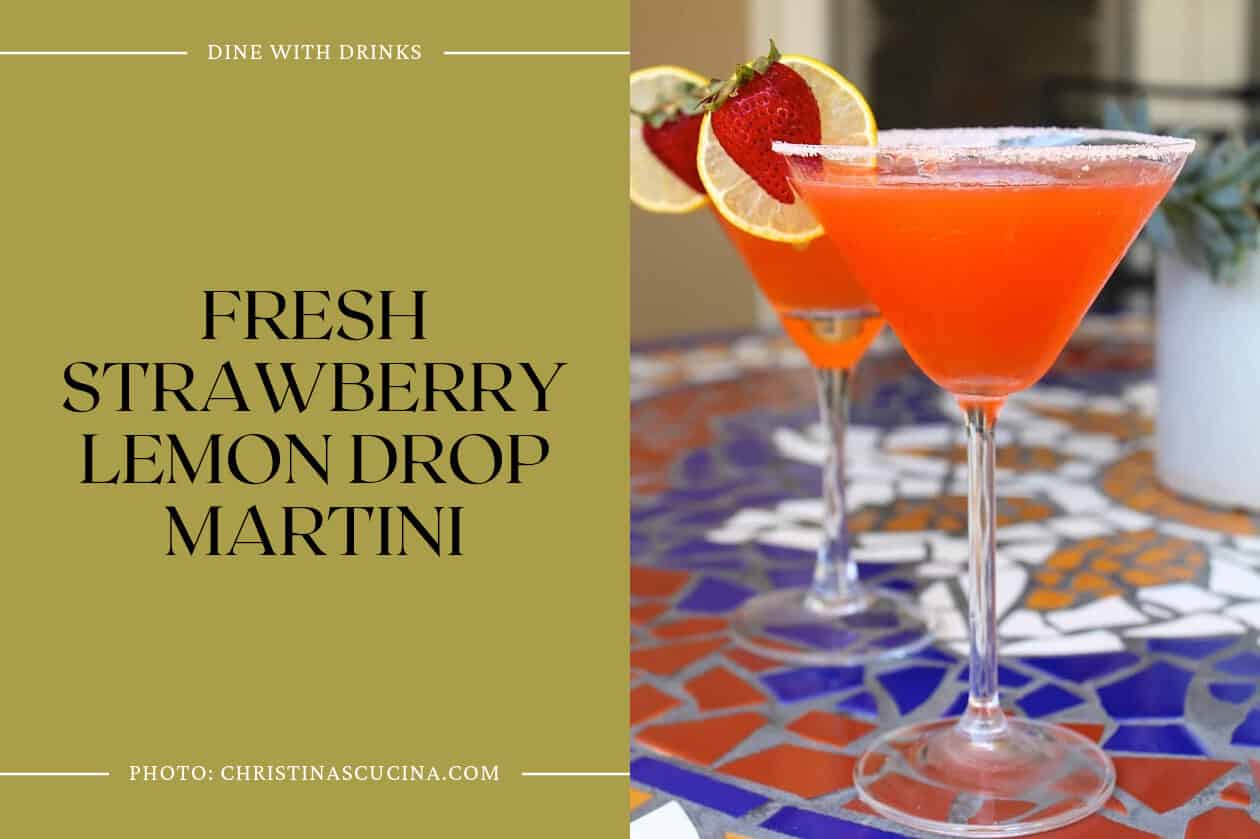 Fresh Strawberry Lemon Drop Martini