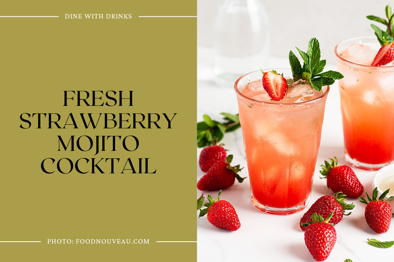 Fresh Strawberry Mojito Cocktail