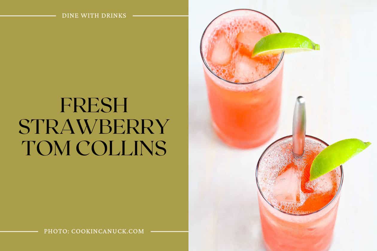 Fresh Strawberry Tom Collins